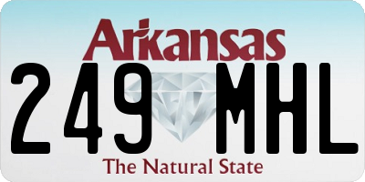 AR license plate 249MHL