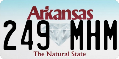 AR license plate 249MHM