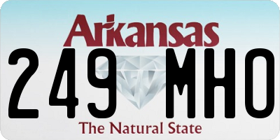 AR license plate 249MHO