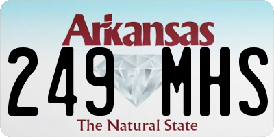 AR license plate 249MHS