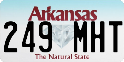 AR license plate 249MHT