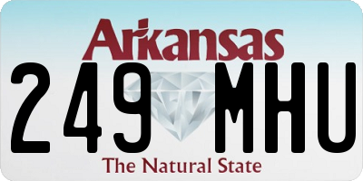 AR license plate 249MHU