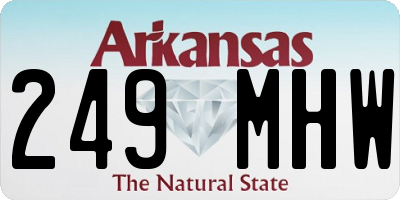 AR license plate 249MHW