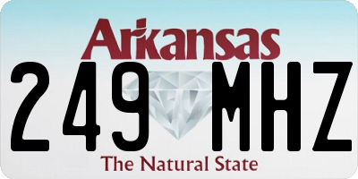 AR license plate 249MHZ
