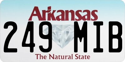 AR license plate 249MIB