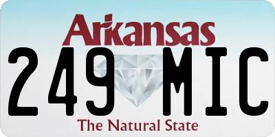 AR license plate 249MIC