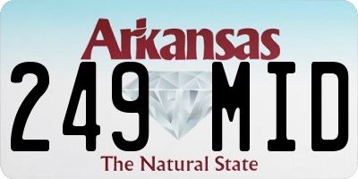 AR license plate 249MID