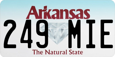 AR license plate 249MIE