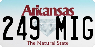 AR license plate 249MIG