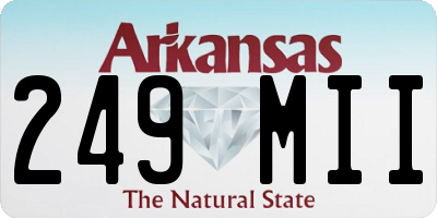 AR license plate 249MII