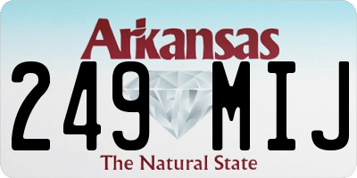 AR license plate 249MIJ
