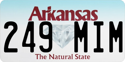 AR license plate 249MIM