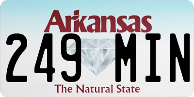 AR license plate 249MIN