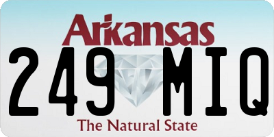 AR license plate 249MIQ