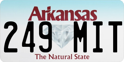 AR license plate 249MIT