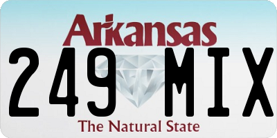 AR license plate 249MIX