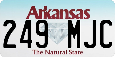 AR license plate 249MJC