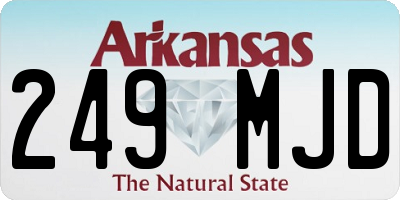 AR license plate 249MJD