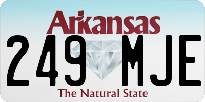 AR license plate 249MJE