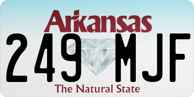 AR license plate 249MJF
