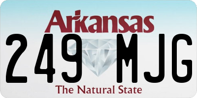 AR license plate 249MJG