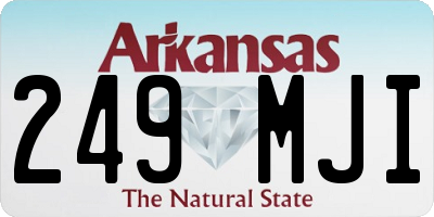 AR license plate 249MJI