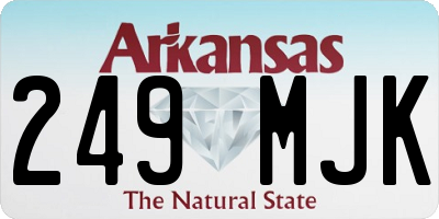 AR license plate 249MJK