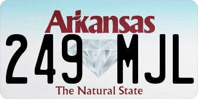 AR license plate 249MJL