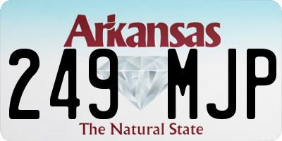 AR license plate 249MJP