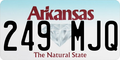 AR license plate 249MJQ
