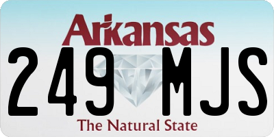 AR license plate 249MJS