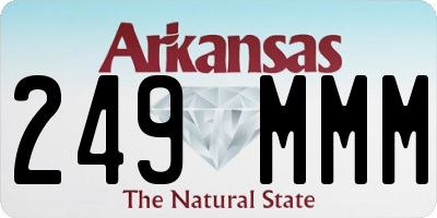 AR license plate 249MMM