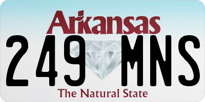 AR license plate 249MNS
