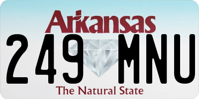 AR license plate 249MNU