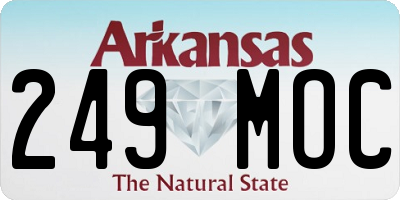 AR license plate 249MOC