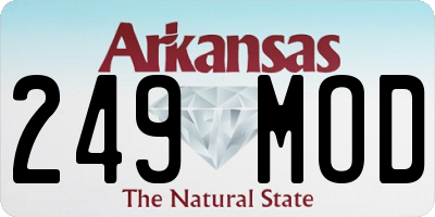 AR license plate 249MOD