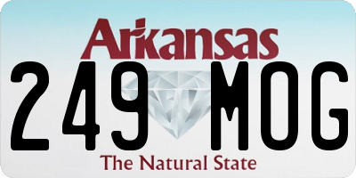 AR license plate 249MOG