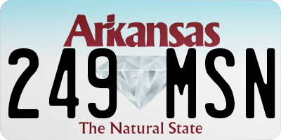 AR license plate 249MSN