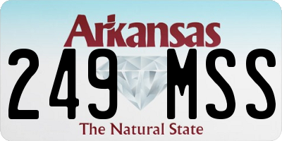 AR license plate 249MSS
