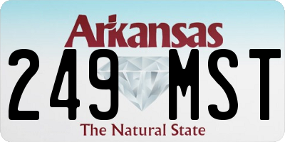 AR license plate 249MST