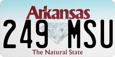 AR license plate 249MSU