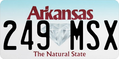 AR license plate 249MSX