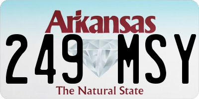 AR license plate 249MSY