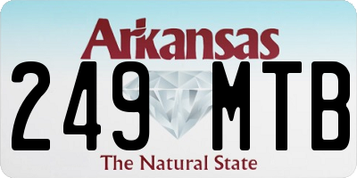 AR license plate 249MTB