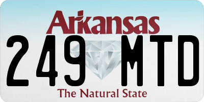 AR license plate 249MTD