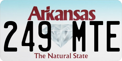 AR license plate 249MTE