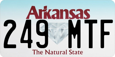 AR license plate 249MTF