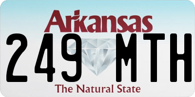 AR license plate 249MTH