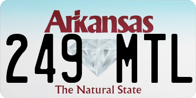 AR license plate 249MTL
