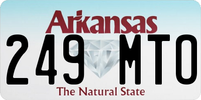 AR license plate 249MTO